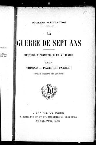 Tapa de La guerre de Sept ans