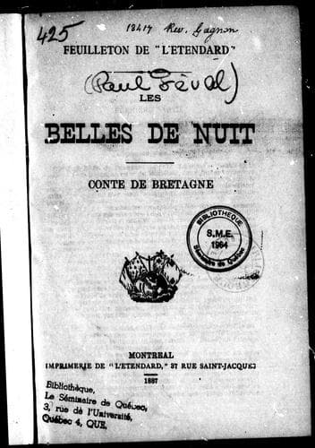 Tapa de Les belles de nuit