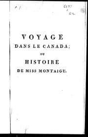 Tapa de Voyage dans le Canada ou Histoire de Miss Montaigu