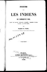 Tapa de Notice sur les Indiens de l'Amérique du Nord