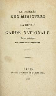 Tapa de Le congrès des ministres, ou, La revue de la Garde nationale