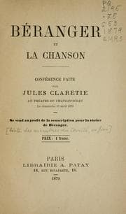 Tapa de Béranger et la chanson