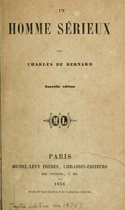 Tapa de Un homme sérieux