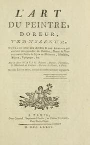 Tapa de L' art du peintre, doreur, vernisseur