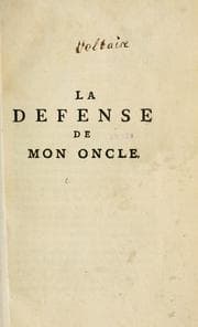 Tapa de La defense de mon oncle