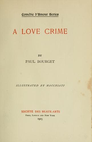 Tapa de love crime
