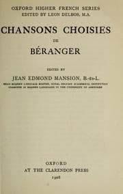 Tapa de Chansons choisies de Béranger