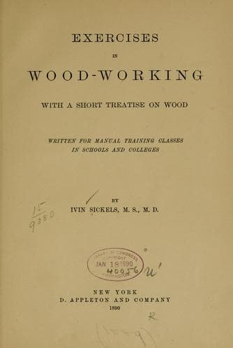 Tapa de Exercises in wood-working