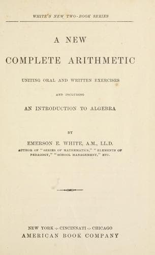 Tapa de A new complete arithmetic