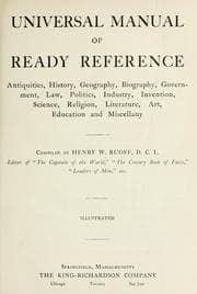 Tapa de Universal manual of ready reference
