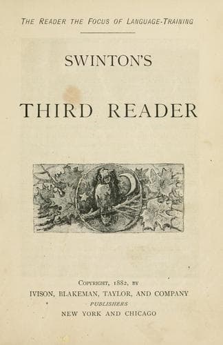Tapa de Swinton's third reader.