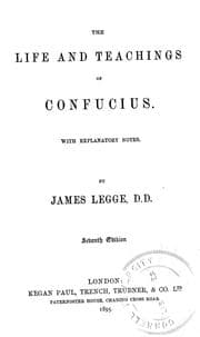 Tapa de The life and teachings of Confucius