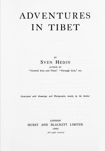 Tapa de Adventures in Tibet