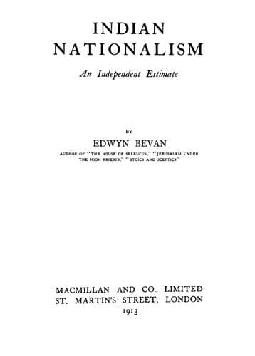 Tapa de Indian nationalism