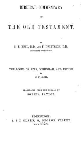 Tapa de Biblical commentary on the Old Testament