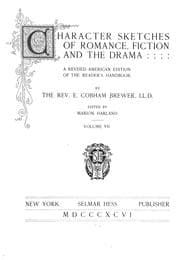 Tapa de Character sketches of romance, fiction and the drama