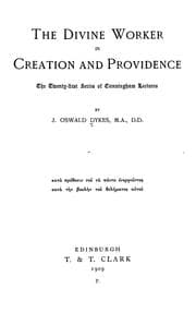 Tapa de The Divine Worker in creation and providence