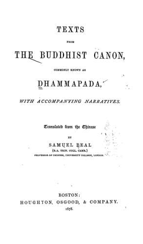 Tapa de Texts from the Buddhist canon