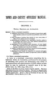 Tapa de State of New York town and county officers' manual