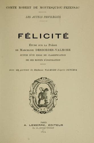 Tapa de Félicité
