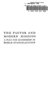 Tapa de The pastor and modern missions