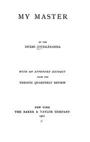Tapa de My master; with an appended extract from the Theistic quarterly review
