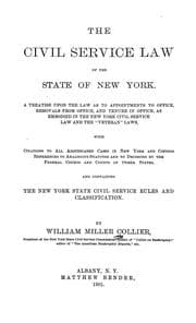 Tapa de The civil service law of the state of New York ...