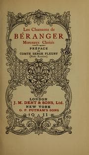 Tapa de Les Chansons de Béranger