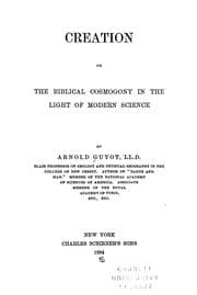 Tapa de Creation; or, The biblical cosmogony in the light of modern science