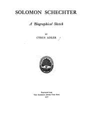 Tapa de Solomon Schechter