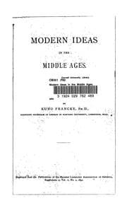 Tapa de Modern ideas in the Middle Ages