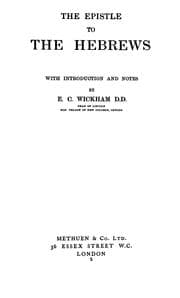 Tapa de The Epistle to the Hebrews