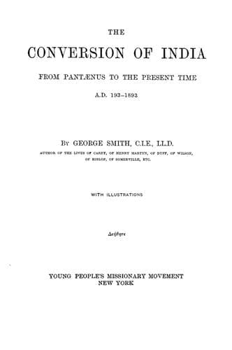 Tapa de The conversion of India