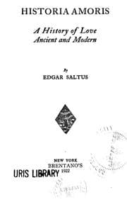 Tapa de Historia amoris