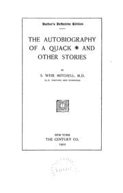 Tapa de The autobiography of a quack