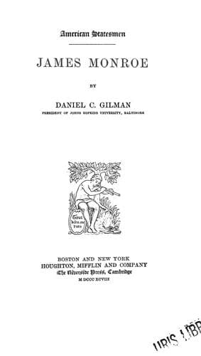 Tapa de James Monroe