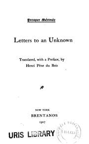 Tapa de Letters to an unknown