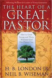 Tapa de The heart of a great pastor