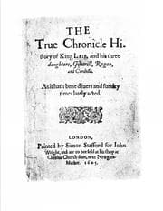 Tapa de The true chronicle history of King Leir. 1605