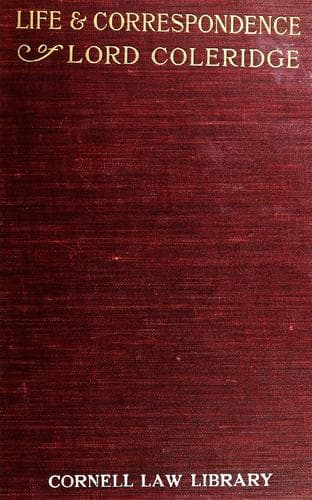 Tapa de Life & correspondence of John Duke Lord Coleridge, Lord Chief Justice of England