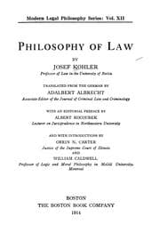 Tapa de Philosophy of law