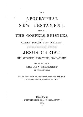 Tapa de The Apocryphal New Testament