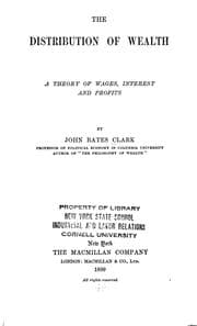 Tapa de The distribution of wealth