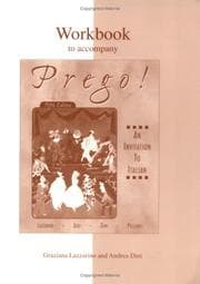 Tapa de Workbook to accompany Prego!