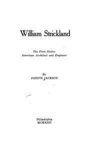 Tapa de William Strickland