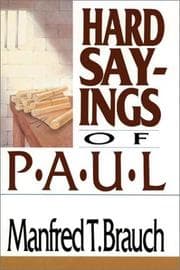 Tapa de Hard sayings of Paul
