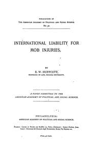 Tapa de International liability for mob injuries