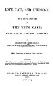 Tapa de Love, law and theology, or, The outs and ins of the veto case