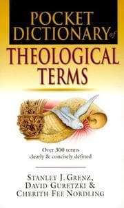 Tapa de Pocket dictionary of theological terms