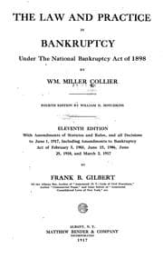 Tapa de The law and practice in bankruptcy under the national Bankruptcy act of 1898